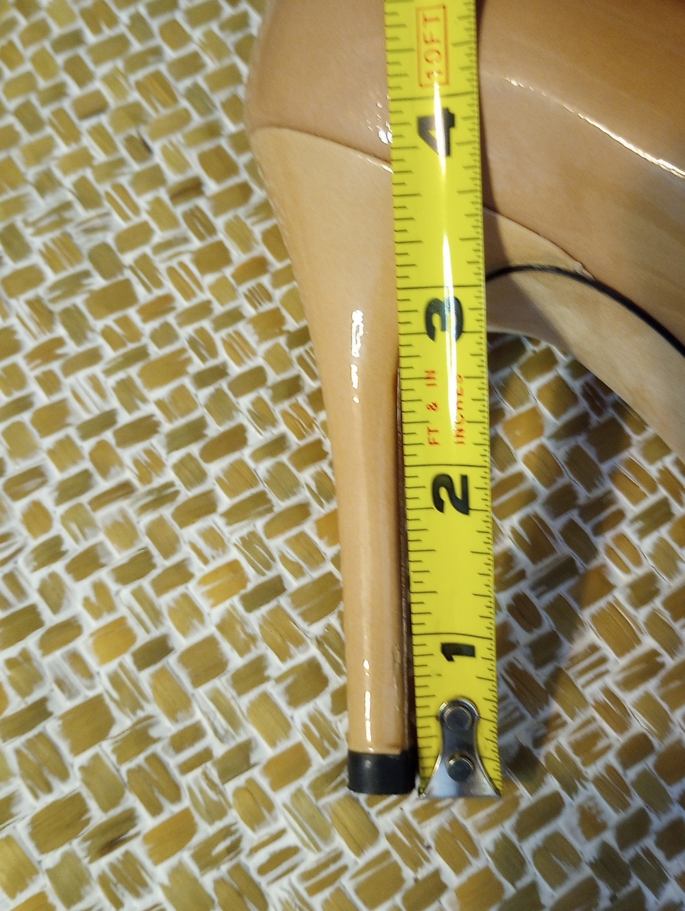 Stuart Weitzman Nude Patent Leather Heels Pumps Size 5.5 EUC - Picture 12 of 15
